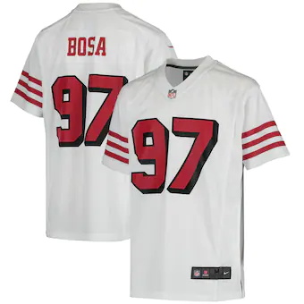 youth nike nick bosa white san francisco 49ers color rush g